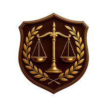 Scales of Justice Shield